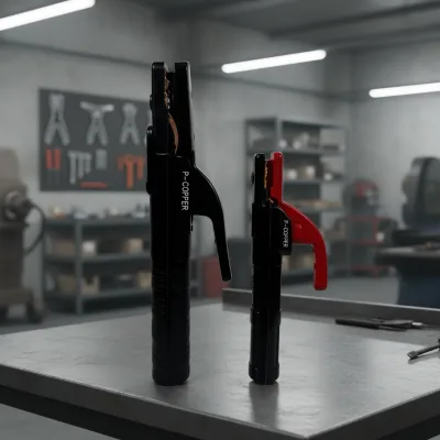 Factory Price 500A Industrial Electrode Holder Red and Black Copper Handle for Cheap Electric Welding Tools
