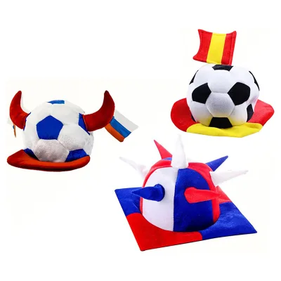 Hot Selling Football Fan National Flag Design Caps Party Decoration Accessories for Football Party Decoration