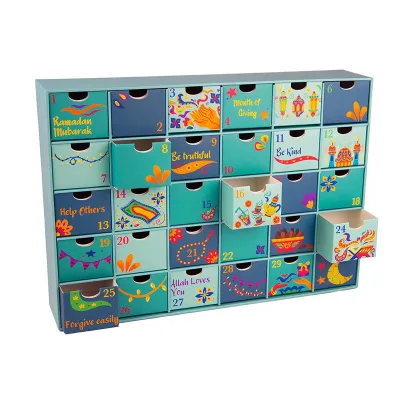 Custom Ramadan Eid Calendar Countdown Calendar Activities with Ramadan Mubarak Decor Ramadan Countdown Calendar