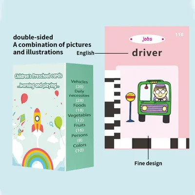 Cross-border New-Style Unicorn Flash Card Machine Children's Educational English Early-Learning Device for Ages 4-6 Model Card