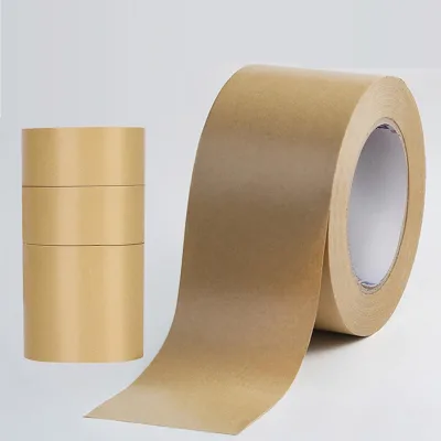 Single Sided Carton Sealing  Packing Tape Acrylic Adhesive ECO Friendly Gummed Kraft Paper Tape