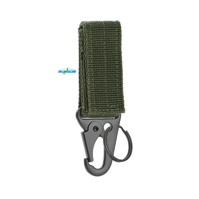 Professional Tactical Hanging Buckle Nylon Belt Hook Buckles Outdoor Climbing Camping Tools Accessories Carabiner Keychain