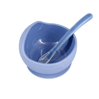 Silicone Baby Bib and Suction Plate Baby Silicone Bowl with Spoon Set