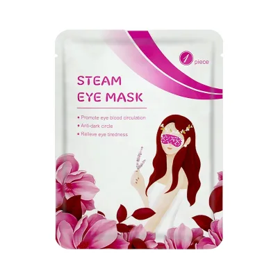 Custom Hot Steam Print logo Eye Mask Sleeping Hot Steam Eye Mask Eyemask Heating From Trending Hotsale