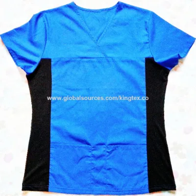 Rib side knit wrap Medical Nurse Scrub