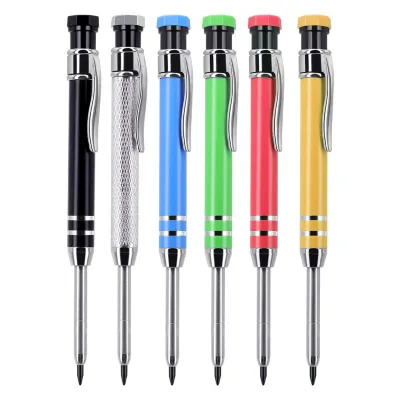 All-Metal Aluminum Rod 2.8MM Deep Hole Carpenter Pencil Mechanical Pencil Marking Positioning No-Sharpening Marker Pen