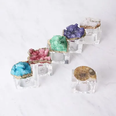 Napkin Ring Napkin Rings Promotional Various Pattern Luxurious Agate Crystal Napkin Ring for Home Decoration