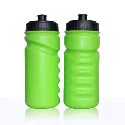 Factory Direct Custom Green PE 600ml Sports Water Bottle for Sports Fitness, Plastic Sports Cup Drinking Bottle for Outdoor Gym