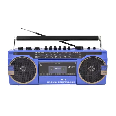 Portable Big Size Cassette Recorders & Players White Mp3 Radio Cassete Recorder Player De Presente