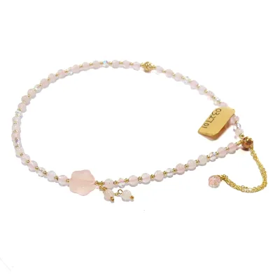 natural small size round ball shaped stone fine beaded bracelets