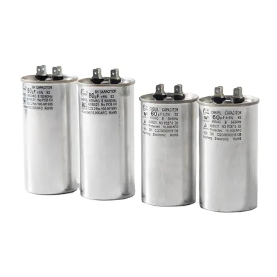 Ks Pinge Silver Tone Polypropylene Oil Film AC Dual Start Cbb65 370/450V Aluminum Shell Surface Mount CUL TUV Capacitor
