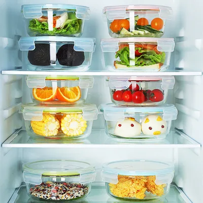 240ml  Circular Fresh-keeping Lunch Boxes Are a High-quality Choice for Picnic Work and School Food Packaging