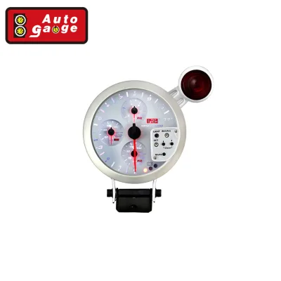 For Universal Car 125mm 5-in-1 RPM Meter White Faceplate ISO/CE Certified