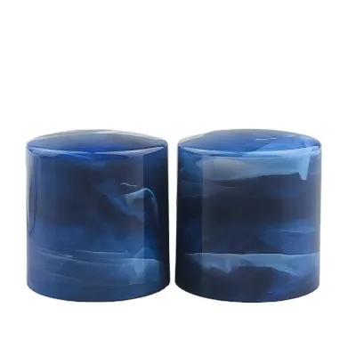 Customized Luxury Perfume Cap Fea 15 marble Plastic Perfume Bottle Cap Modern Crimp Pull Cap for Cosmetics FDP0194