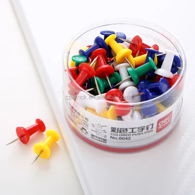 Custom Push Pins in Plastic Box Package, Assorted Push Pin, Drawing Pins