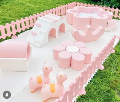 Flower Soft Play pink Soft Play Set