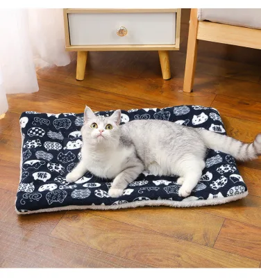 Thickened Plush Modern Pet Mat Cat and Dog Sleeping Blanket for All Seasons Outdoor & Indoor Use