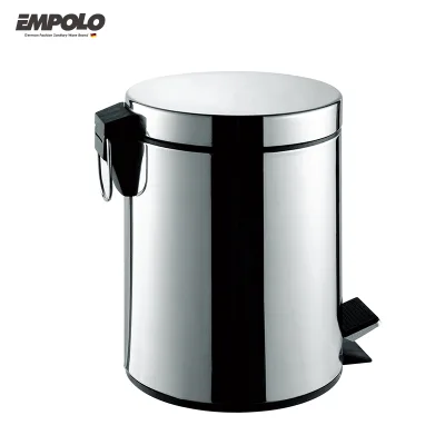 Empolo 304 Stainless Steel Durable Foot Pedal Step Waste Bin
