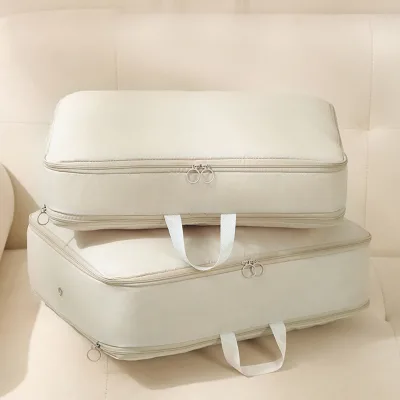 Household Down Jacket Storage Bag Woven Fabric Travel Expansion Clothing Organizer Vacuum Compressed Storage Bag