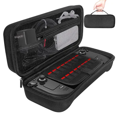 Protective Hard Shell Travel Case for Steam Deck OLED Carrying Case with Accessories Storage Bag