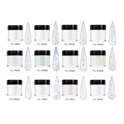 HNDO 2024 Bright Hot Selling High Quality Acrylic DIPPING Powder 3 in 1 Pigment Beauty Glitter Powder Prolong Nails Decoration