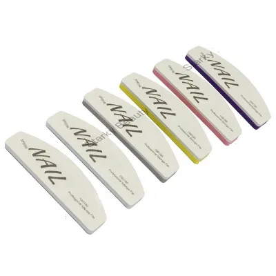 Special Manicure Buffer Shiner 2 in 1 Nail File Mini Half Moon Nail Buffer Block Wholesale