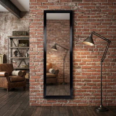 Factory Wholesale Premium Full Size Modern Design Durable Customizable Color MDF Frame Full Length Mirror for Bedroom Hotel
