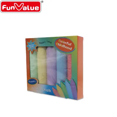 Audit Factory Painting Chalk Novelty Chalk 5 Jumbo Chalks Non-toxic Washable Sidewalk