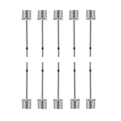 ActEarlier 1 Plastic Box 10pcs Sports Ball Inflating Pump Needle for Football Basketball Soccer