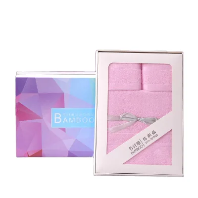 Spa Salon Beauty Towel Set Custom logo Cheap Price Dry White Towel Set Microfiber Luxury Towel Set in Gift Box