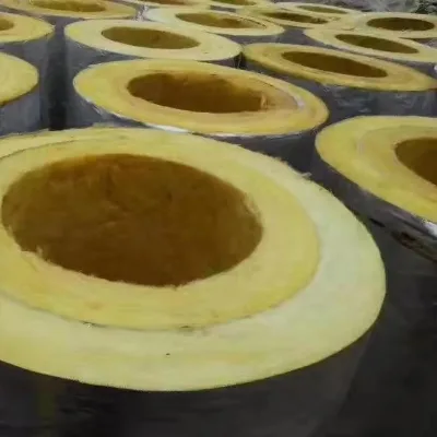 Factory Sale 100mm Glass Wool Soundproofing Materials Agricultural Glass Wool Tube Piping Insulation