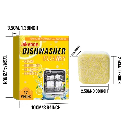 Deeply Clean Formulated Dishwasher Machine Cleaner Tablet Remove Grease Stain Stop Odor Refresher