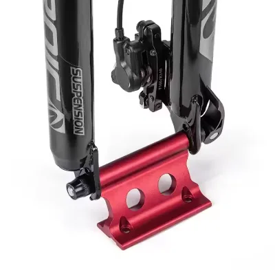 Durable Aluminum Alloy Bike Fork Fixing Clip Secure Front Wheel Holder for Travel & Daily Use