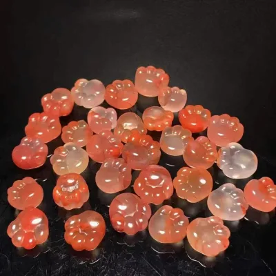 High-quality Natural Crystal Southern Red Agate Bear Claws