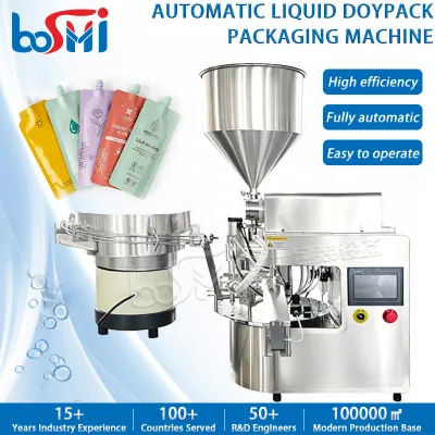 Factory Wholesale Mini Doypack Machine Shampoo Softener Detergent Liquid Bag Filling Machine Spout Pouch Packing Machine