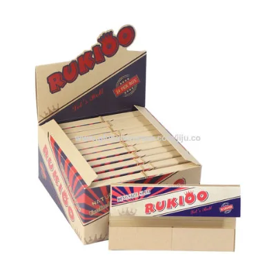 New Custom LOGO Wood pulp 110mm Tobacco rolling paper 24 booklets per carton smoking paper rolling paper
