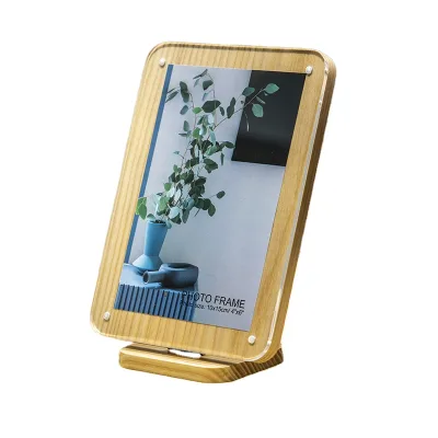 Magnetic Acrylic Foldable Photo Frame Stand for a Memoir of Home Tabletop Decoration