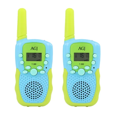 Kids Walkie Talkie AAA Battery 2 Way Handheld Transceiver Phone Radio 22 Channels LCD Flashlight 3KM Long Range Children Gifts