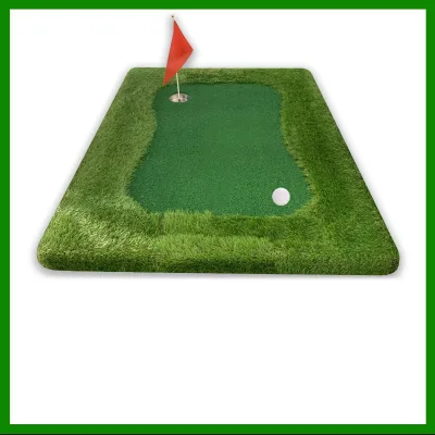 New Design Customized Green Golf Course Practice Equipment Training Aid Putting Mat Office Putting Set Custom Indoor Home