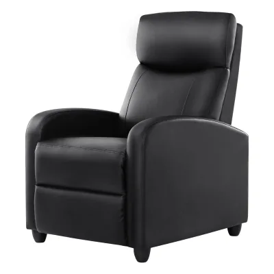 Heating Swivel Recliners Massage Single Sofa High Back Contemporary Single Seat Recliner with Massage Back Cushion