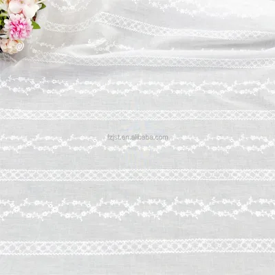 Cotton Embroidered Lace Fabric for Children's Clothing