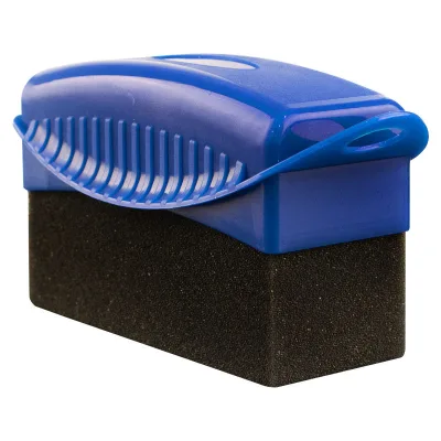 Contour Tire Wipe Car Detailing Wheel Tire Gloss Clean Shine Sponge with Ergonomic Rectangular Box