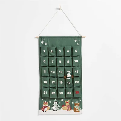 Wholesale Advent Canvas Countdown Christmas Calendar with Name for Merry Christmas Decoration