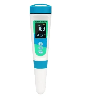 2026 Factory Direct 4 in 1 Water Quality Tester LCD Digital Salinity TDS EC Temp Detector Aquarium Aquaculture Spa