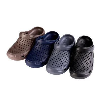 Popular New Design Men Flat Beach Shoes Sports Sandals Clogs Slippers Slip on Garden EVA