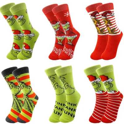 Christmas 2024 Ginch Crew Socks Christmas Gift Christmas Calcetines Custom Socks