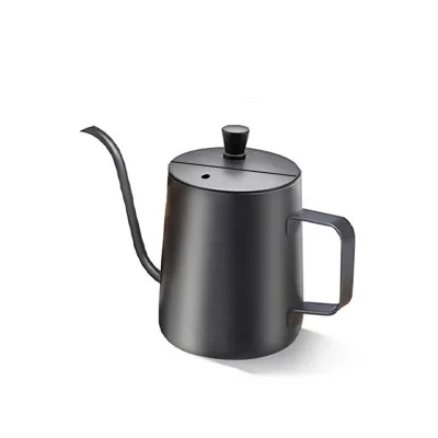 Popular  304 Stainless Steel Fine Mouth Fine Mouth Pot Hanging Ear Coffee Pot Suitable for Home Coffee Shops