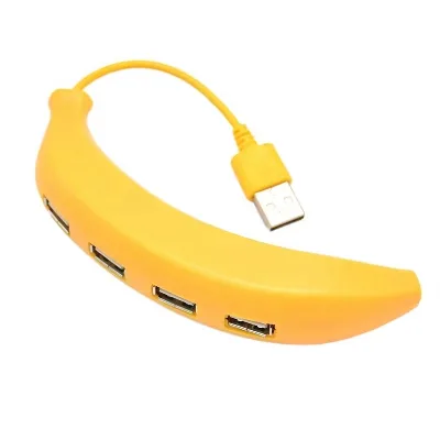 Creative Gifts 4-Port USB 2.0 Mini Hub with 15cm Cable ABS Material Plug & Play Compatible with Windows/Linux/Mac in Stock
