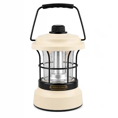 LED IP44 Lithium Battery 6000K Daylight Protective Camping Light with CRI 80 Dimmable ABS+PC Construction
