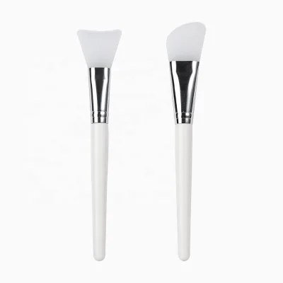 2pcs New Facial Beauty Tools Application Cosmetic Makeup Brush Face Silicone Mask Brush for Home